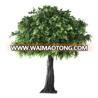 Factory direct sale fashion indoor home decoration big green artificial ficus tree