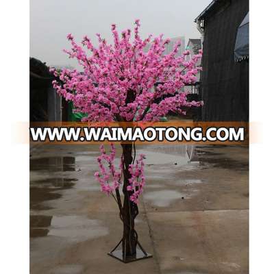 Factory direct sale weeding decoration beautiful charming pink artificial peach blossom